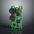 integrated circuit board circuit board integrated circuit integrated circuit integrated block electronic board electronic component electronic part chip 3d model