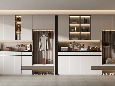 Modern shoe cabinet shoe cabinet combination 3d model