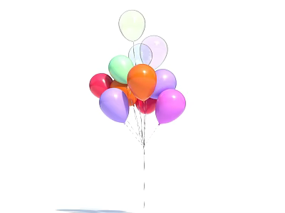 Colorful Inflatable Balloon Bouquet With Assorted Colors For Party Decoration Supplies 3d model