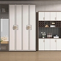 New Chinese Wardrobe New Chinese Wine Cabinet 3d model