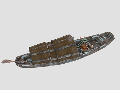 modern ship. 3d model