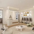 Elegant Modern Reception Desk Interior With Marble Counter Soft Tones And Minimalist Decor