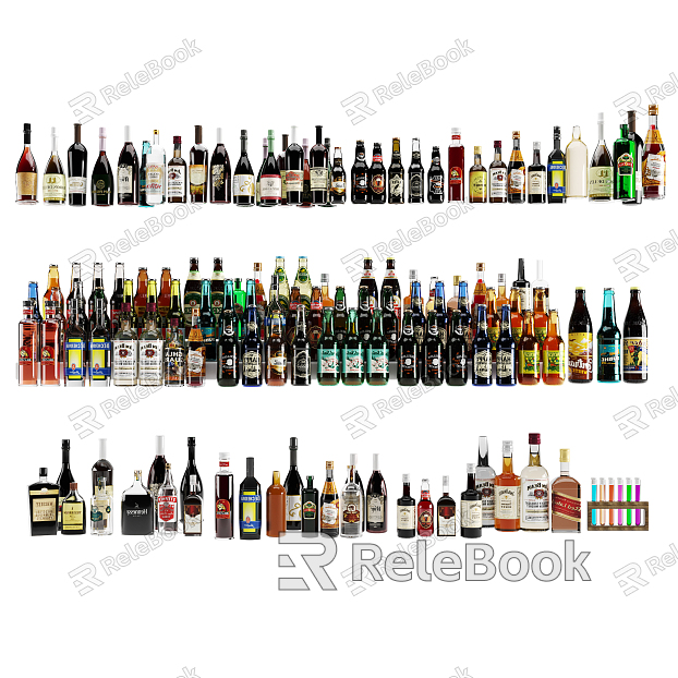 Modern wine high-grade wine bottle combination model