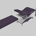 Medical Treatment Table With Purple Upholstery Adjustable Structure Ergonomic Design And Color Options