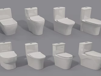 Modern toilet 3d model