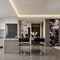 Modern Open Plan Living And Dining Room With Elegant Upscale Comfortable Home Interior Design