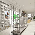 Clothing Store Clothing Display Rack Clothing Props Clothing Display Shelf Display Shelf Display Props Display Cabinet Display Stand Display Cabinet Display Stand 3d model