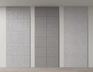 Modern concrete wall tile 3d model