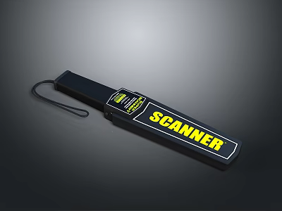 Handheld Portable Scanner with Lanyard for Household Everyday Use and Easy Carrying 3d model