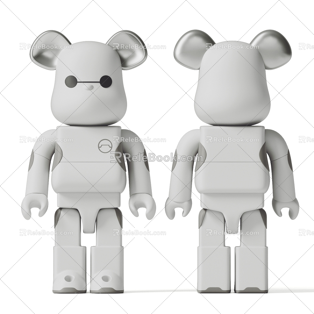 modern violent bear ornaments violent bear modern doll ornaments 3d model