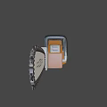 Heavy Duty Industrial Chainsaw with Orange Black Design Ergonomic Handle and Sharp Chain