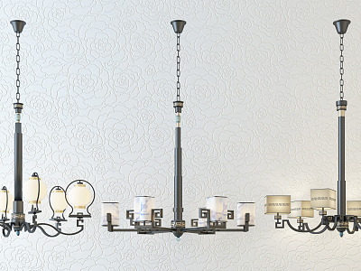 New Chinese Chandelier Fashion Simple Metal Chandelier Combination model