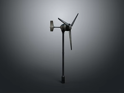 Wind Turbine Equipment With Three Blades For Renewable Energy Generation 3d model