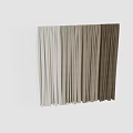 Elegant Modern Curtains In Neutral Tones With White Beige And Brown Drapery