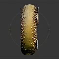 Golden Shiny Seed Covered Bagel with Sesame and Poppy Seeds on Dark Background