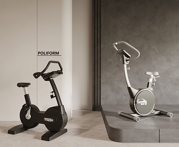 Modern Fitness Equipment Spinning 3d model