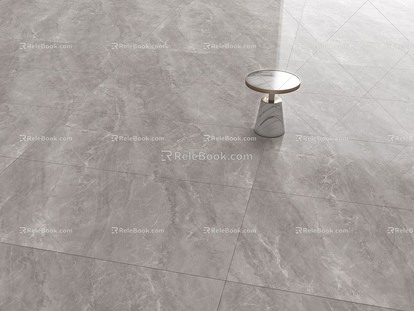 Modern Floor Tile Warm light gray Floor Tile Marble light gray Light Tile 3d model