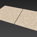 Wood Stone Floor Tile Wood Fossil Hole Stone 3d model