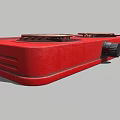 Red Double Burner Electric Stove With Copper Heating Coils For Kitchen Cooking