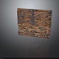 Red Brick Wall With Textured Surface And Mixed Color Bricks For Interior Design Decor 3d model