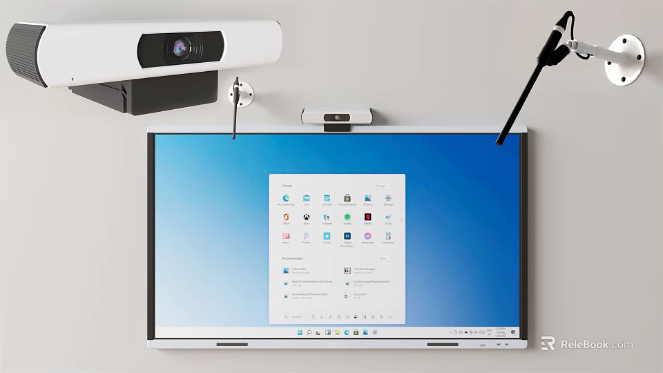 Projection Monitoring System With Large Screen Display And Smart Application Interface 3d model 