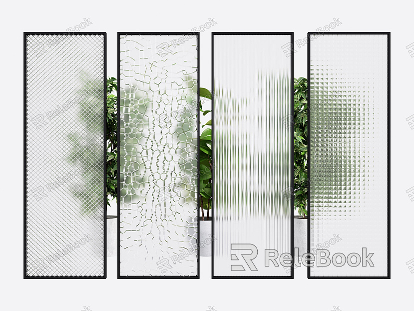 Modern partition glass partition model