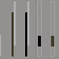 Modern Wall Lamps With Various Linear Designs And Metal Frames In White Black Brown