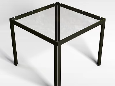 Sturdy Black Metal Frame Storage Locker With Transparent Glass Door Design 3d model