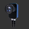 High Precision Industrial Camera Equipment With Blue Housing Lens And Connection Tubes