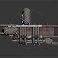Detailed Industrial Mechanical Structure With Pipes Towers Ventilation Ducts And Metal Components