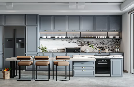 Modern Kitchen Cabinets 3d model