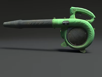 Green Leaf Blower With Ergonomic Handle And Powerful Fan Structure 3d model