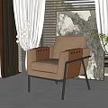 Modern single sofa 3d model