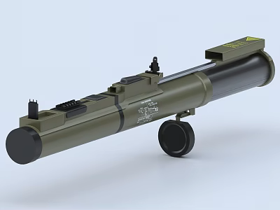 anti-tank gun anti-tank missile system rocket launcher rocket missile rocket launcher weapon military 3d model
