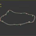 Flexible Curved Strip Component With White Mounting Points And Smooth Surface