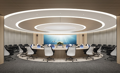 Modern Conference Room Large Conference Room 3d model