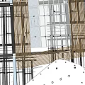 Industrial LOFT pipe ceiling pipe ceiling air conditioning pipe 3d model