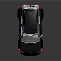 Aggressive Black SUV With Sporty Design Modified Body Red Accents And Large Alloy Wheels