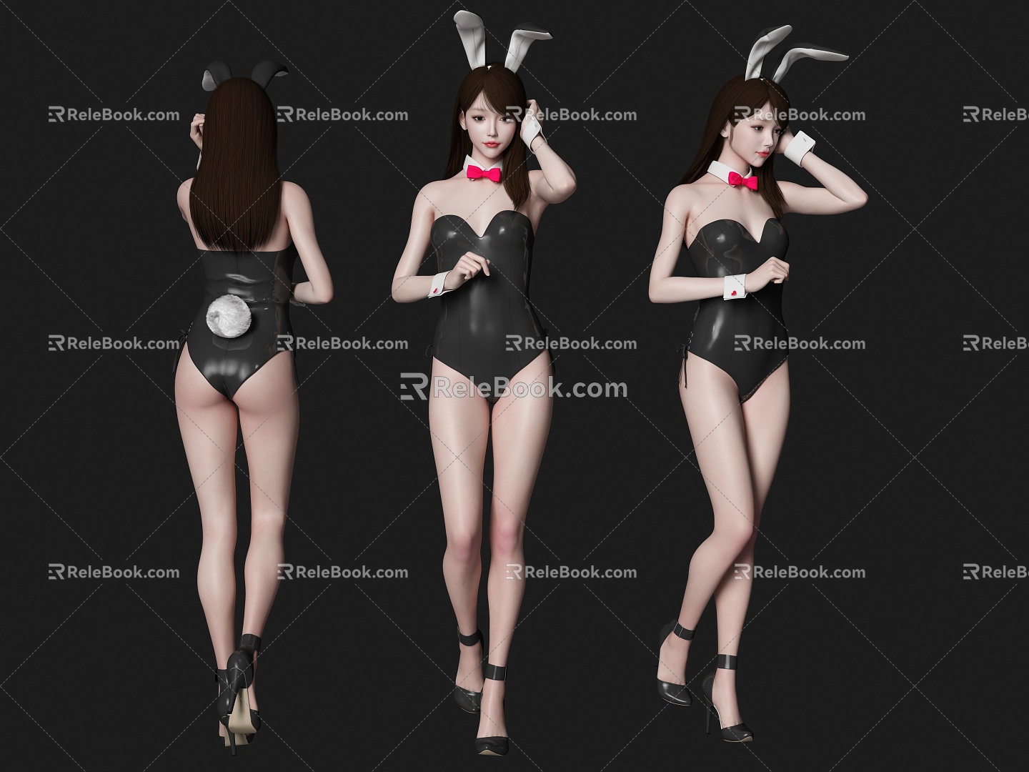 Bunny girl beautiful figure sexy beautiful woman 3d model