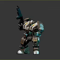 Modern Robot Mech Warrior Mech Soldier Machine Battlearm Mechanical Battlearm 3d model