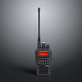 Portable Walkie Talkie With Antenna Display Screen And Keypad For Communication