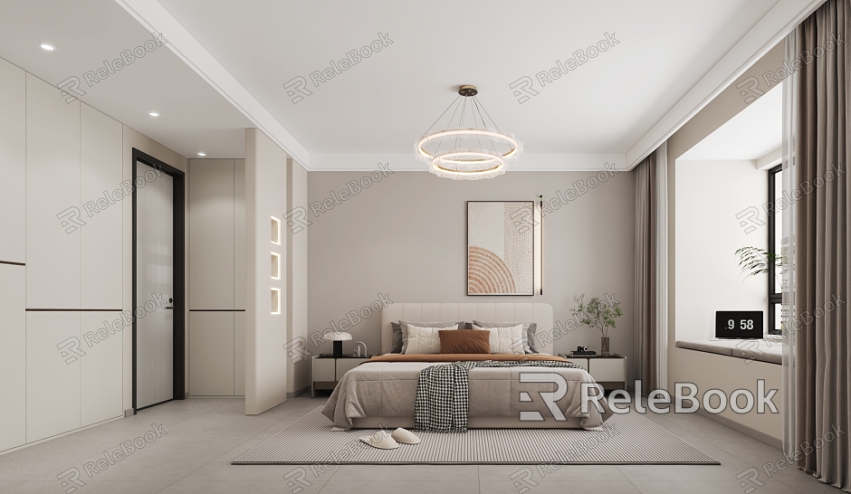 Modern Cream Bedroom Chandelier model