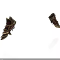 Rustic Medieval Weapon With Leather Straps Metal Spikes And Decorative Armor Design