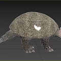 Carved tooth beast 3d model