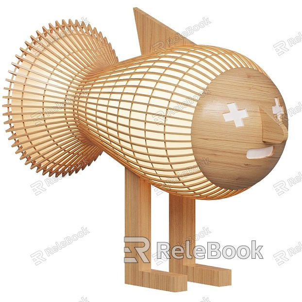 WALKING fish shape floor lamp model