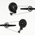 Bicycle Hardware Tools With Gears Chains Cranks And Drive System Components
