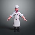 Man Chef Male Handsome Male Young Junior Male Character Boy 3d model