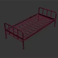 Minimalist Metal Single Bed Frame With Slatted Base And Sturdy Legs