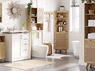 American bathroom e-commerce diagram bathroom cabinet toilet bathtub product set diagram set diagram 3d model