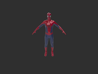 Spider Man Game Movie Character With Red And Blue Classic Suit Design 3d model